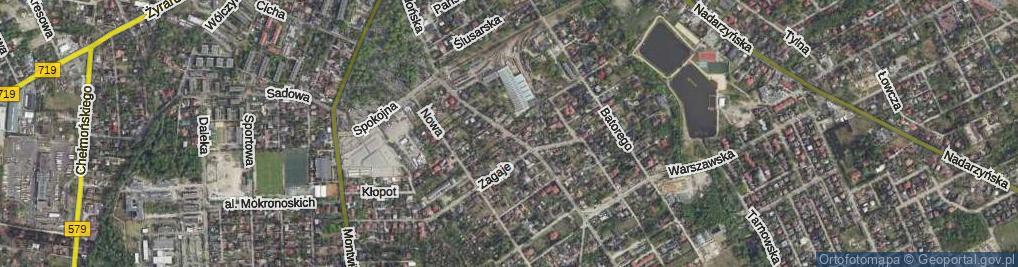 Zdjęcie satelitarne Radońska ul.
